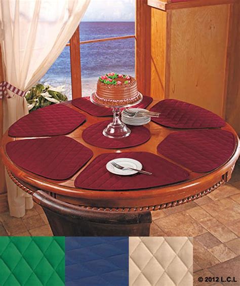 Add to Favorites Black Red Crocodile wedge Placemats For. . Round table wedge placemats